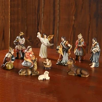 miniature nativity scene set figurine new year jesus souvenirs items christmas crib tree ornaments gifts desk decorative figures