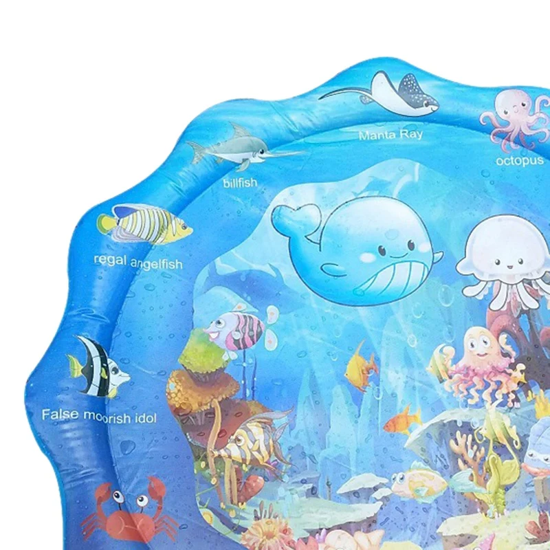 

Inflatable Splash Pad Baby Sprinkler Pad Play Center,Wading Pool Fun Summer Outdoor Water for Toddler Girls and Boys
