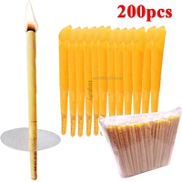 10 200pcs ear candle wax removal tool ear cleaner ear candle beeswax good product hopi ear wax indian coning fragrance cleaning