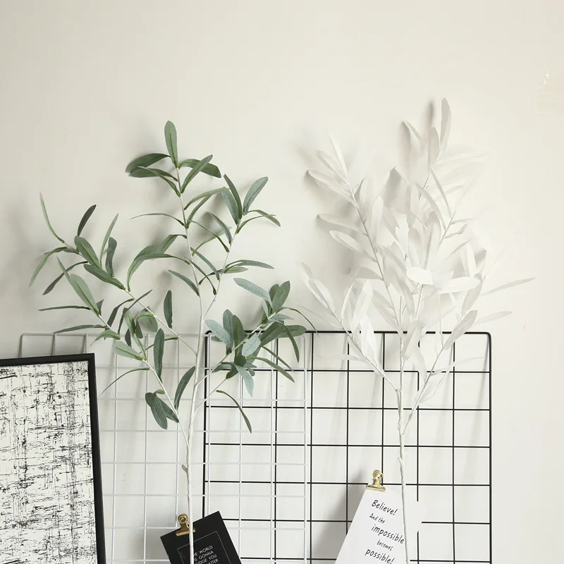 Искусственный цветок лист оливковой ивы листья для домашнего декора свадебное