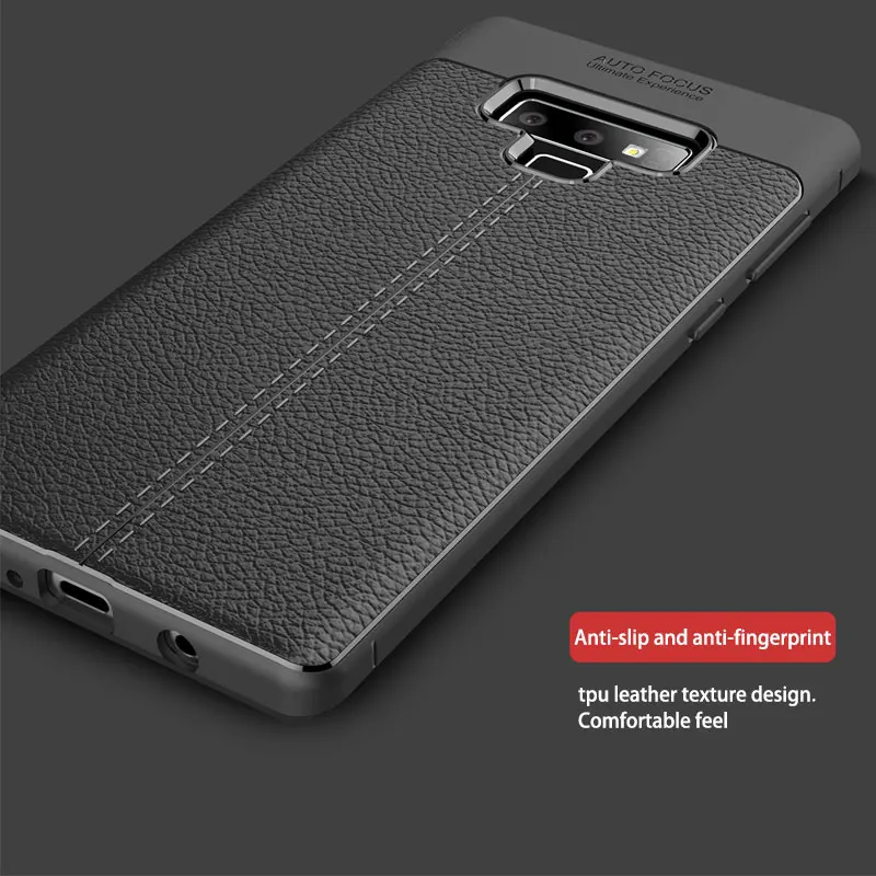 Soft Silicone Case For Samsung Note8 Note9 Note10plus Note20 A10 A20 A30 A50 Fashino Tpu Leather Lexture Anti-knock Back Cover | Мобильные