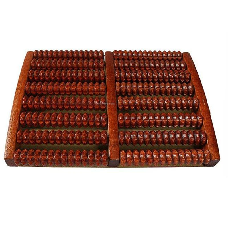 Массажный ролик для ступней и педикюра деревянная щетка стоп|wood roller foot massager|roller