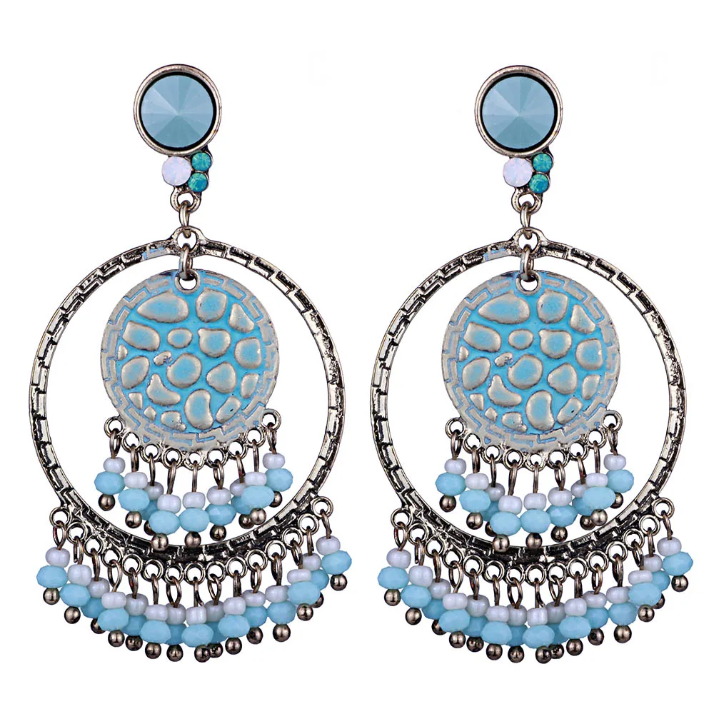 Ювелирные изделия FARLENA круглые дизайнерские серьги ручной работы из бисера в