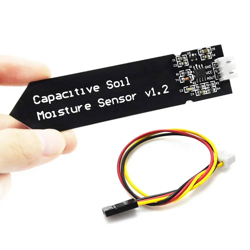 

Capacitive Soil Moisture Sensor Corrosion Resistant for Arduino Moisture Detection Garden Watering DIY