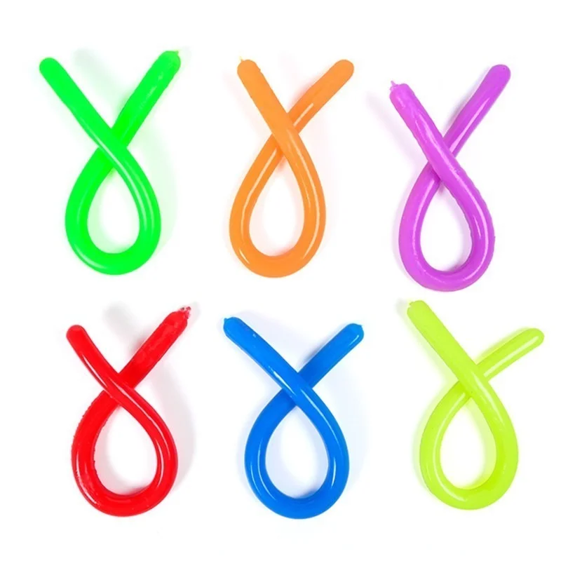 

5pcs Noodle Stretch String Rubber TPR Rope Children Adults Decompression Toys Jokes Autism Anti Stress Relief Fidget Toys