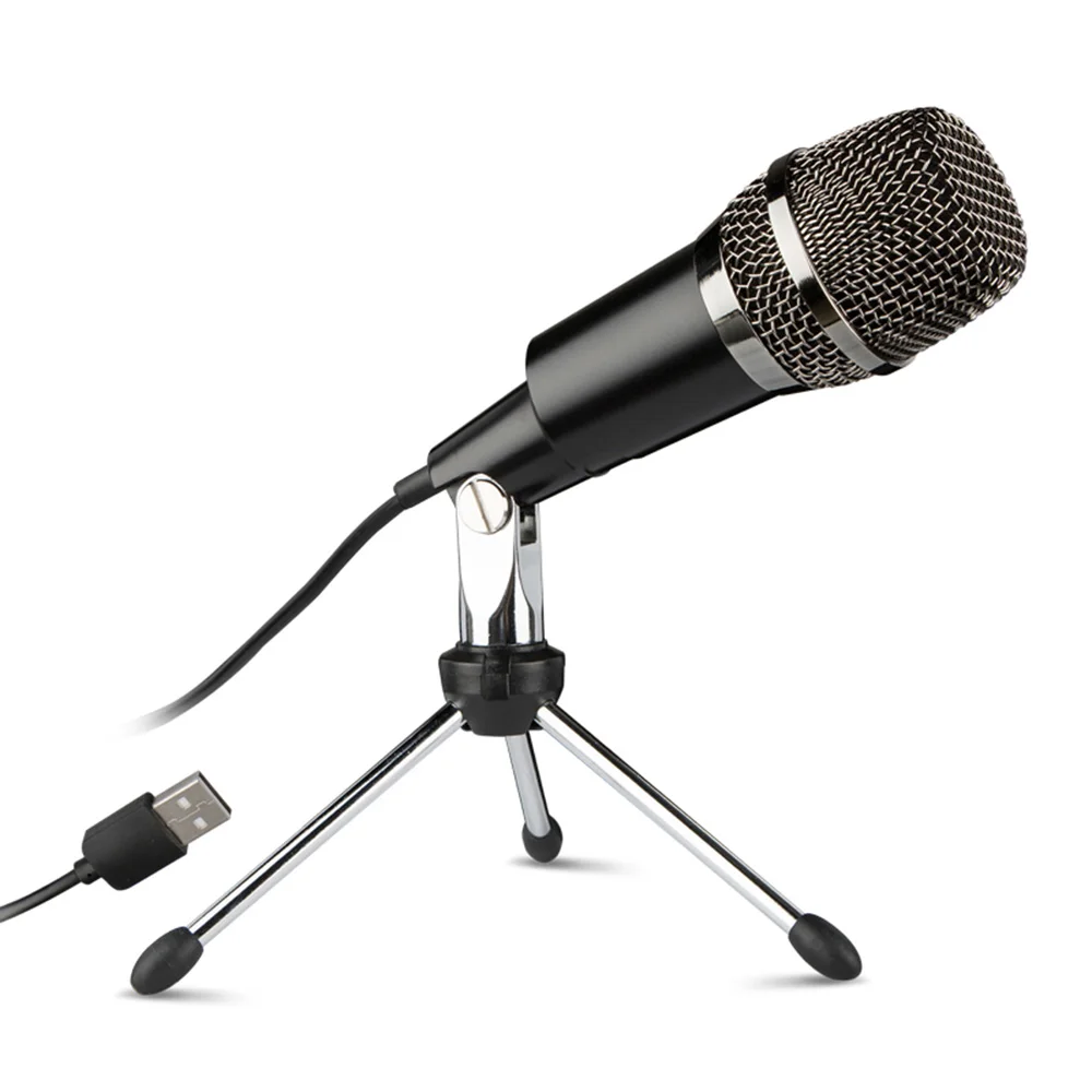 

Plug &Play Home Studio USB Condenser Microphone for Skype Mic Recordings for YouTube for Google Voice Search for Games