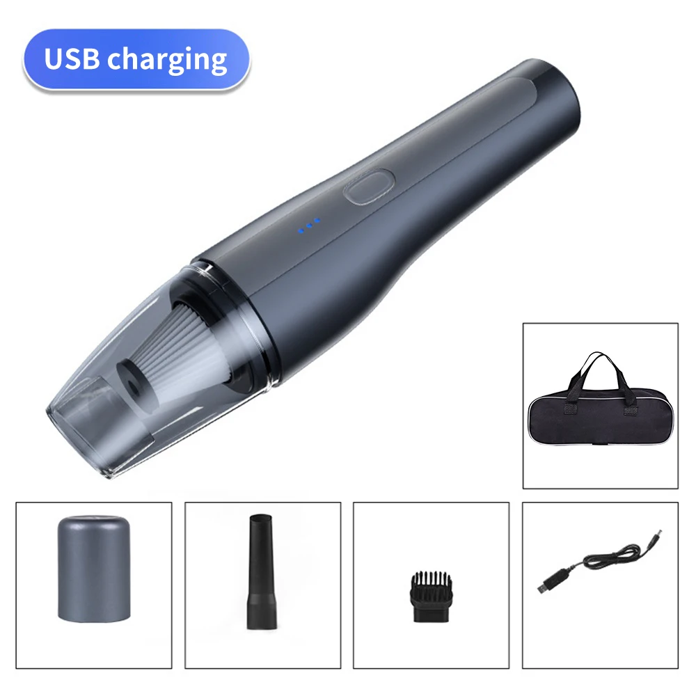 

Car Vacuum Cleaner Pet Hair Handheld Wireless Vacuum Powerful Cyclone Suction Rechargeable 6650 Wet/Dry Auto for Car Househeld