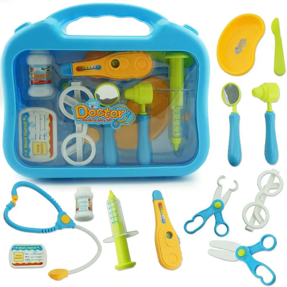 

Kids Role Pretend Play Doctor Medical Playset Kit Carrycase Stethoscope Toy