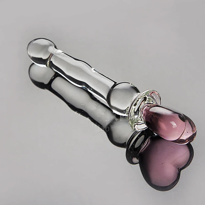 Heart glass anal plug pink bullet Female Pleasure masturbation lesbian Gspot Stimulation buttplug adult Sex Toys For Women | Красота и