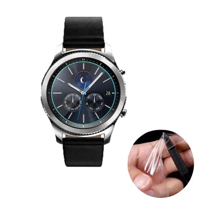 

3 шт., мягкая Ультрапрозрачная Защитная пленка для смарт-часов Samsung Gear S3 Classic / Frontier (не стекло)
