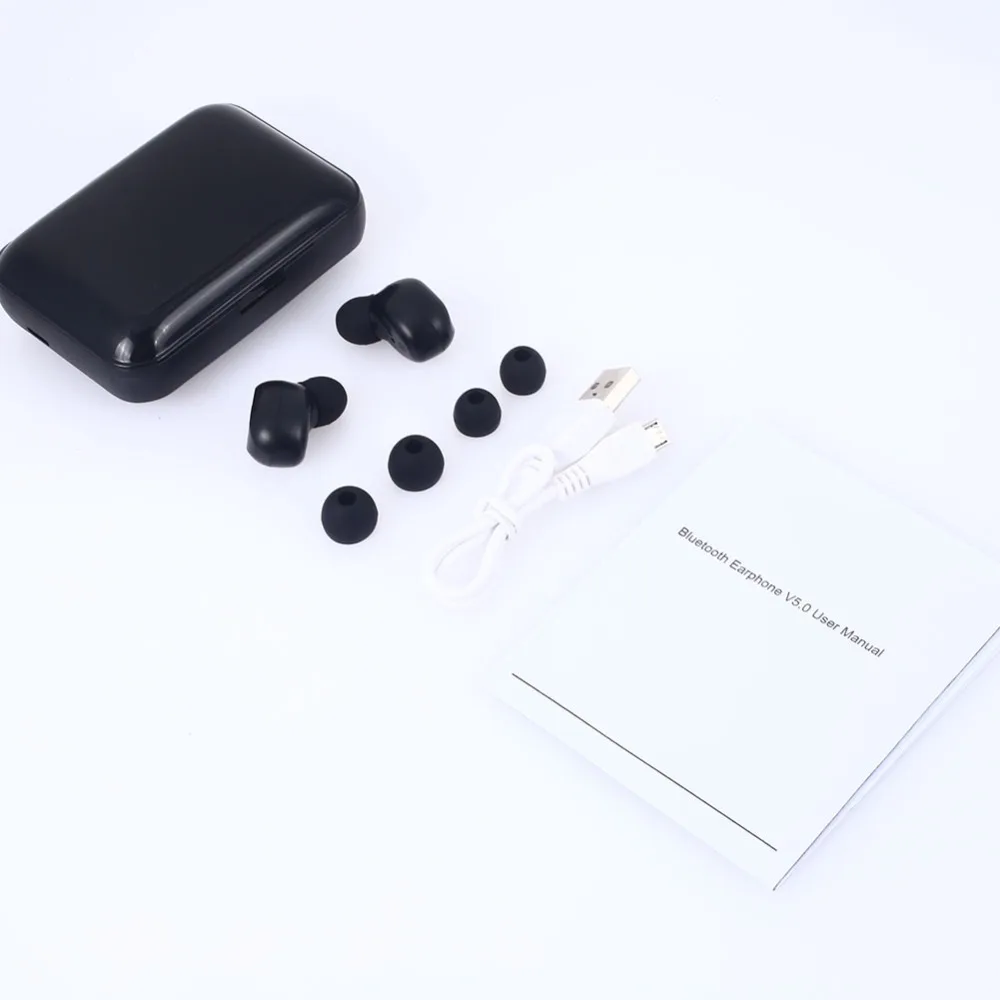 TWS 5,0 беспроводные наушники Bluetooth беспроводные наушники-вкладыши гарнитура стерео Noice снижение зарядки коробка power Bank