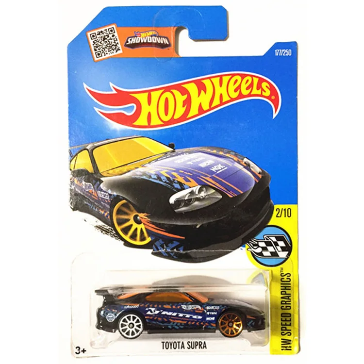 Hot Wheels 1: 64 Автомобиль Тойота Супра коллектор издание металлические Литые автомобили коллекция детские игрушки автомобиль в подарок - Цвет: SUPRA-177(black)