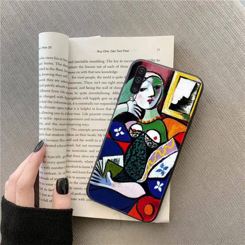 

Picasso abstract Art painting retro Phone Case For Samsung galaxy S 9 10 20 A 10 21 30 31 40 50 51 71 s note 20 j 4 2018 plus