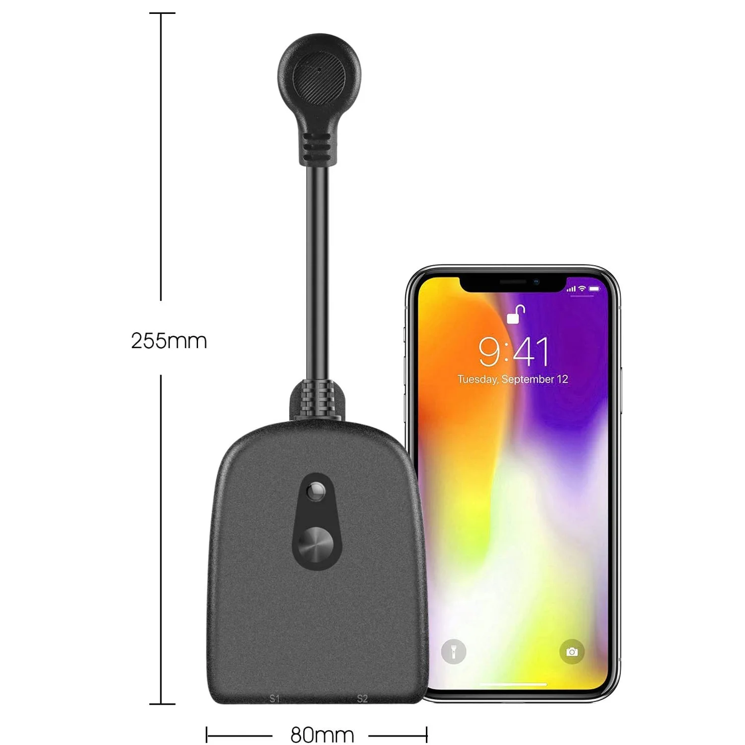 Уличная смарт вилка WiFi розетка IP44 водонепроницаемый беспроводной пульт