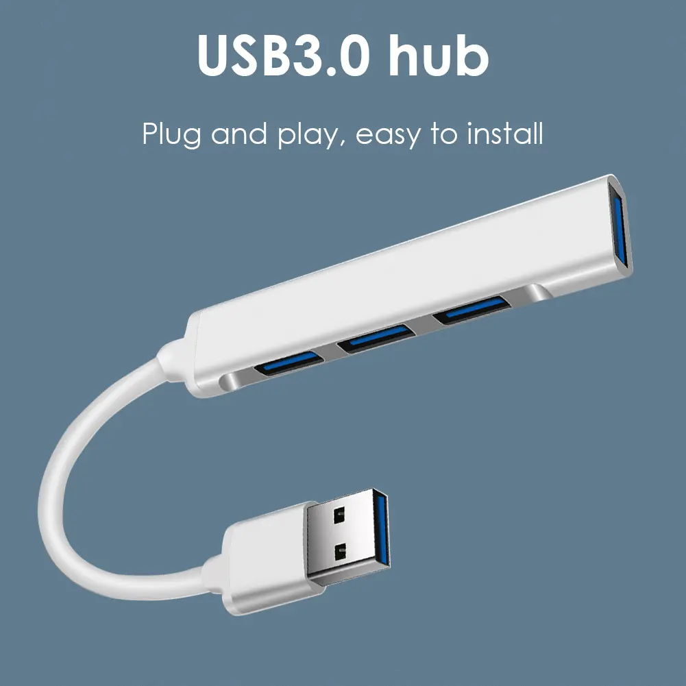 

USB-концентратор, 3,0 дюйма, 4 порта, USB Type-C