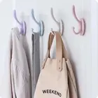 Пластиковые Крючки для кухни, 1 шт., клейкие, полка, вешалка, органайзер, вешалка, вешалка на стену, на дверь, в ванную, для одежды, держатель для полотенец