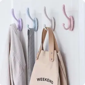 Пластиковые Крючки для кухни, 1 шт., клейкие, полка, вешалка, органайзер, вешалка, вешалка на стену, на дверь, в ванную, для одежды, держатель для полотенец