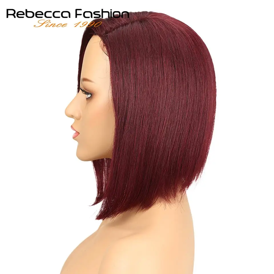 Короткие волосы Ребекка Омбре разных цветов парики из человеческих волос на