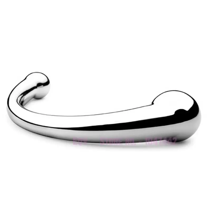 Массажная палочка из нержавеющей стали G Spot двухсторонний чистый металл пенис P