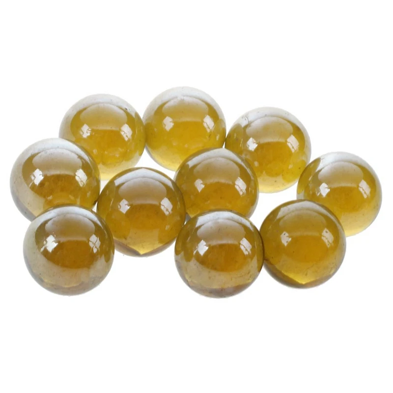 10 шт. мраморные стеклянные шарики 16 мм декоративные игрушки темно-коричневые и