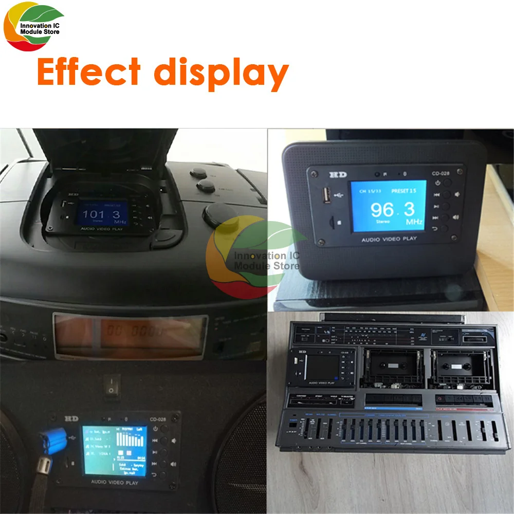 MP5 Bluetooth-декодер HD Автомобильный полноформатный стерео-аудио-усилитель без