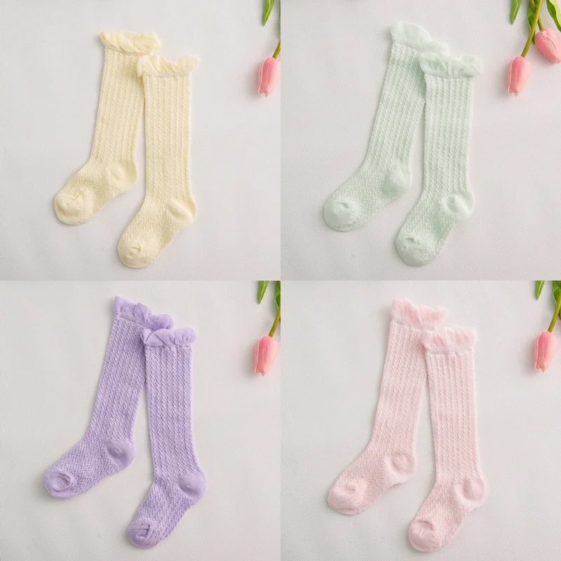 Детские гольфы из хлопка носки для маленьких девочек и мальчиков малышей