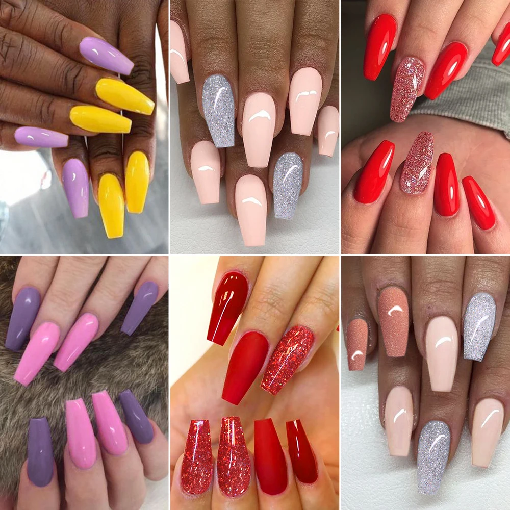 Azure beauty 6 шт./лот блестящая пудра для ногтей набор кистей градиентный цвет |