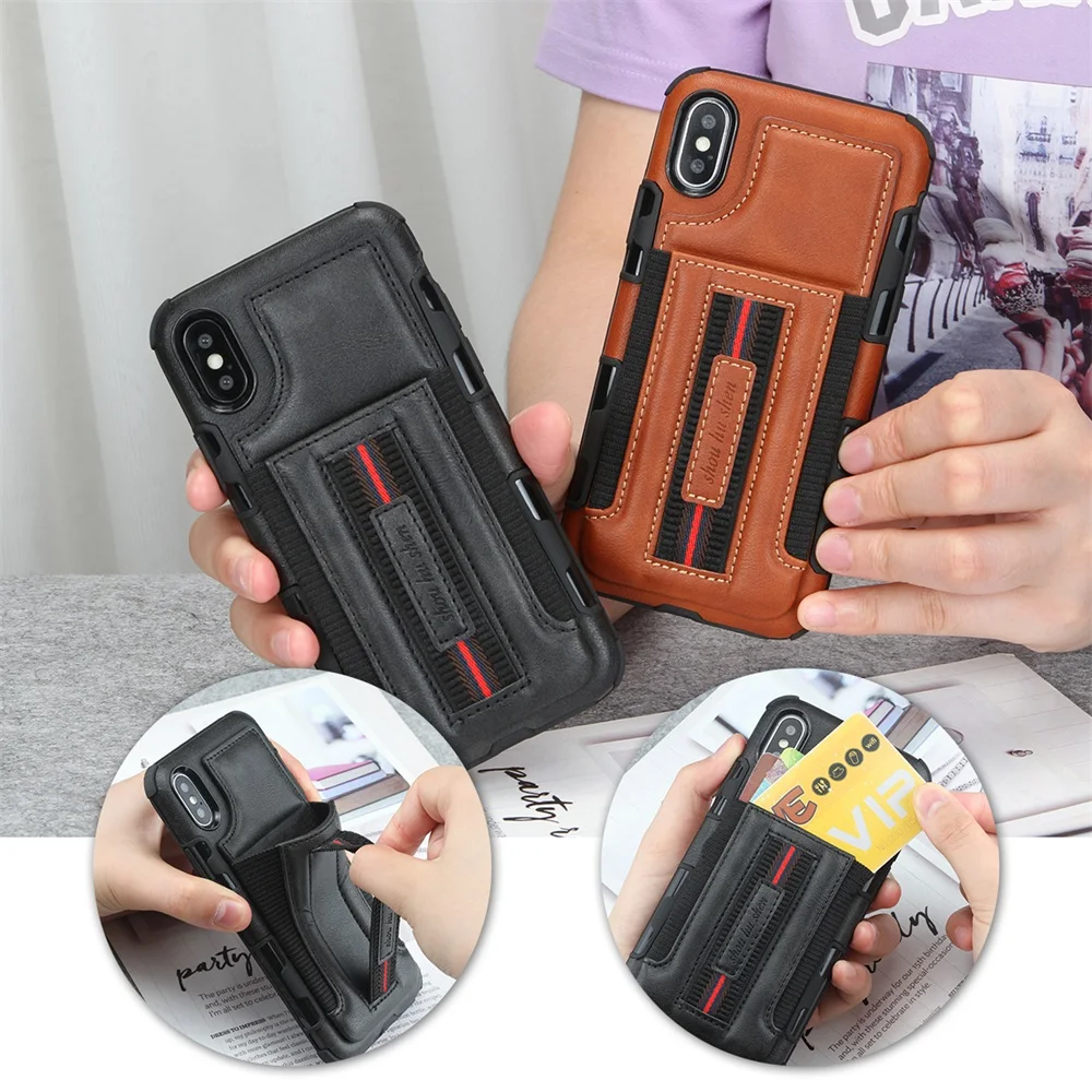 Винтажный кожаный чехол KISSCASE для Samsung S10 S10E S10Lite телефона с отделениями карт