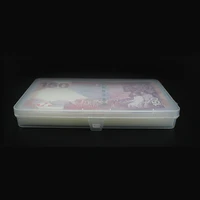 lot x 100pcs 1 case banknote holder storage collection paper money protective bag transpare with plastic case album currency