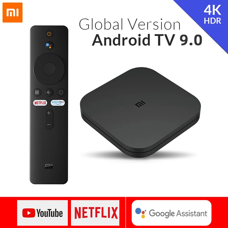Глобальная версия Xiaomi Mi TV Box S 4K Ultra HD Android 9 0 2 ГБ + 8 Гб WiFi Google Cast Smart Control Set Top Media