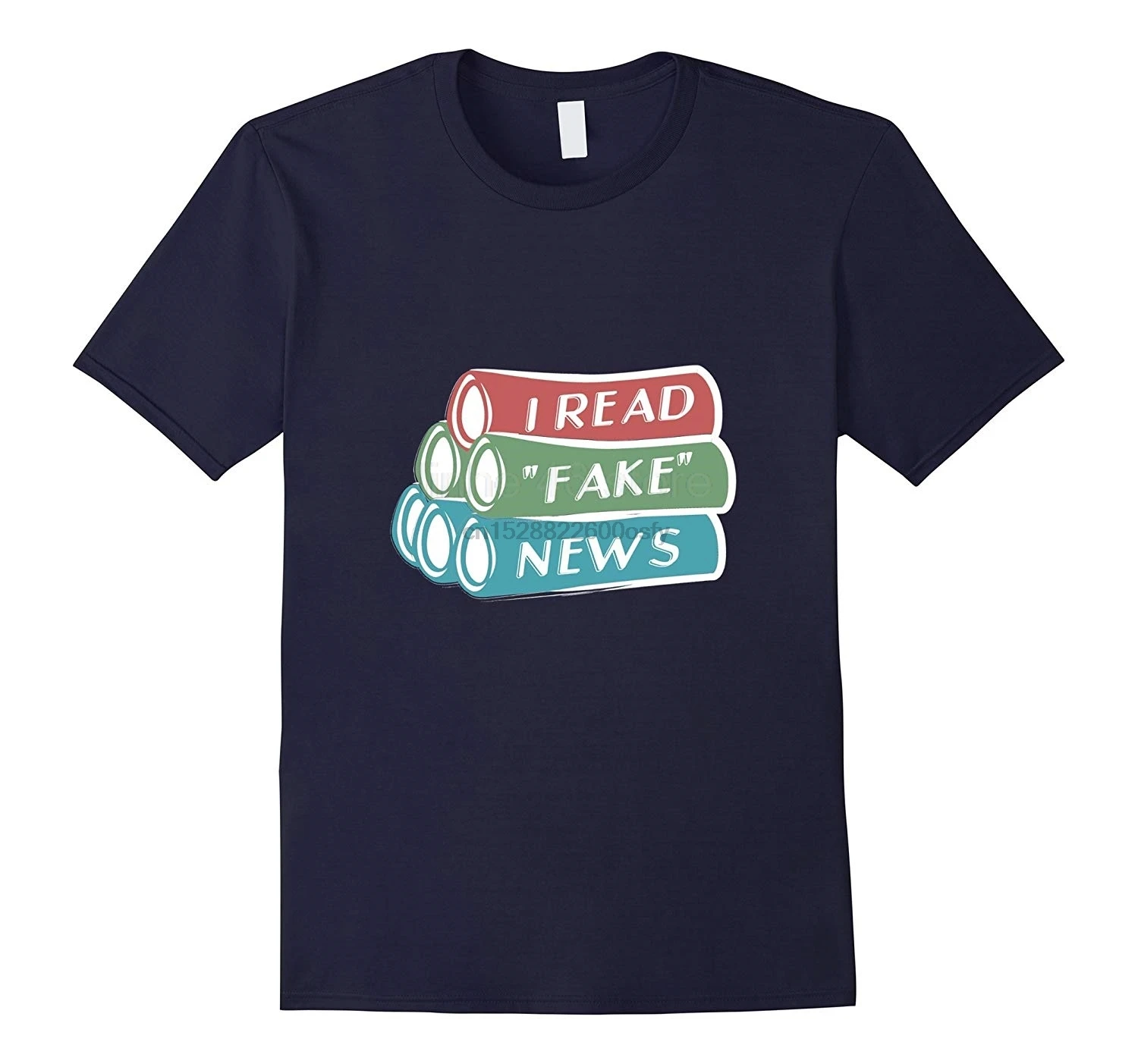 Я читаю поддельные новости футболки модные креативные Графические Топ | Мужская