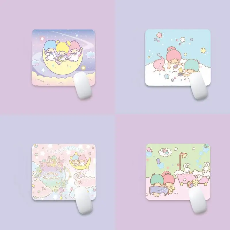 

Little Twin Stars Locking Edge Mouse Pad Game Edge Native Rubber Special Game Mouse Pad Polyethylene Table Mat Non Slip