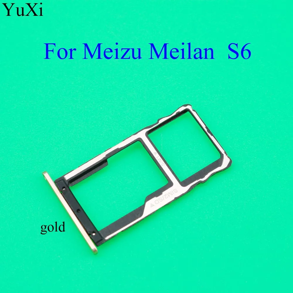 YuXi для Meizu Meilan s6 держатель лотка SIM-карты Micro SD слот адаптер замены | Мобильные