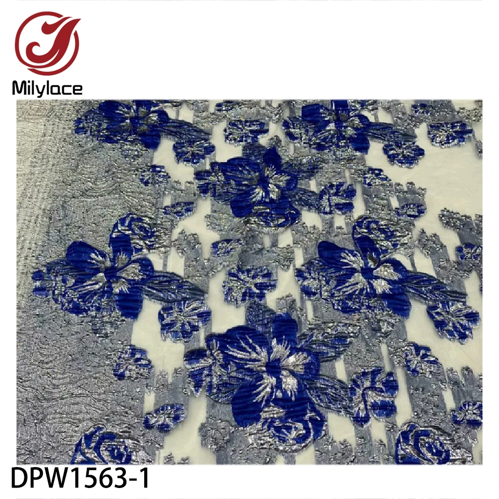 

Milylace высококачественное кружевное вышитое парчовое кружево 2020 французское кружевное полотно для вечерние платья DPW1563