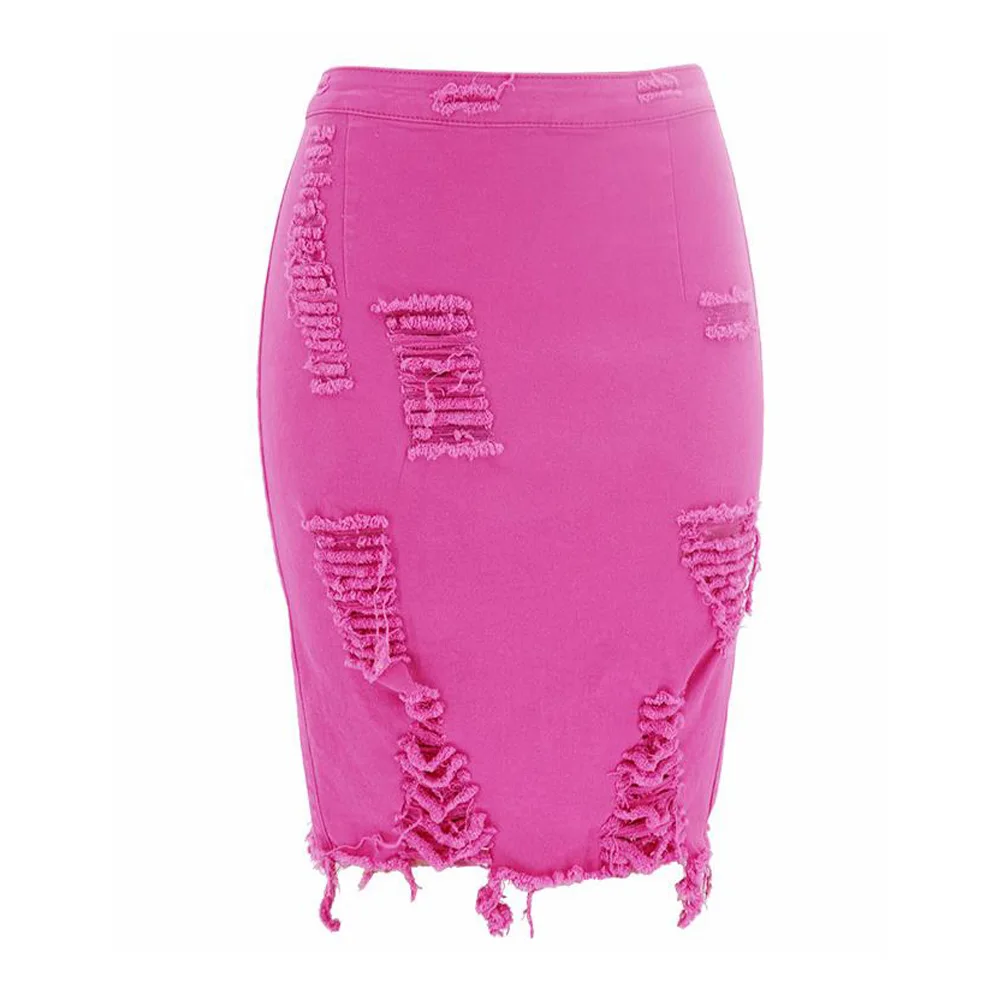 Женская джинсовая мини-юбка желтая однотонная облегающая летняя юбка-карандаш