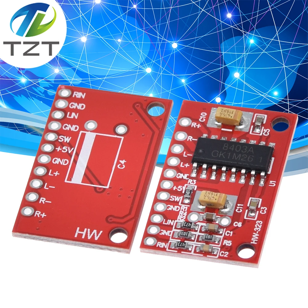 Мини цифровой усилитель мощности TZT 3 Вт * 2 плата сделай сам стерео USB источник