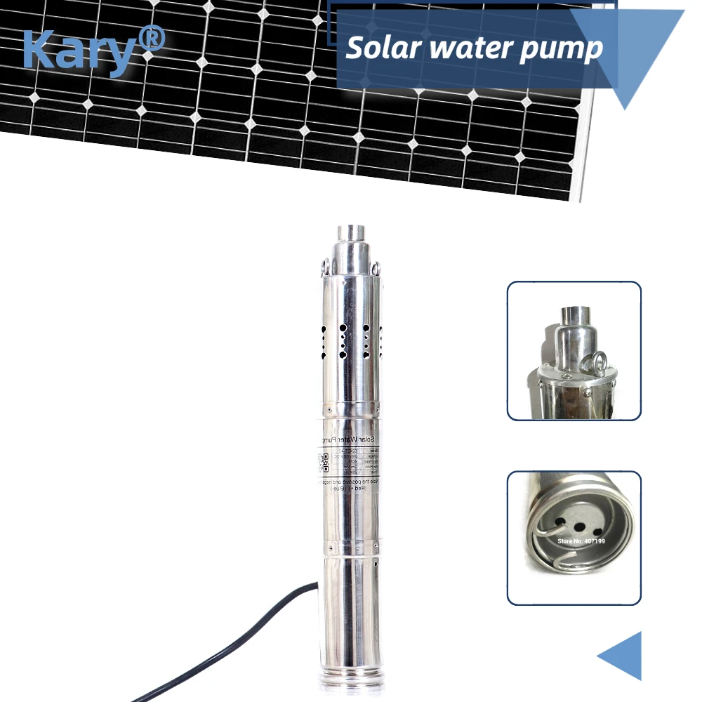 

dc 24v lift 120m flow 3000L/H solar water pump for deep well by Kary low price