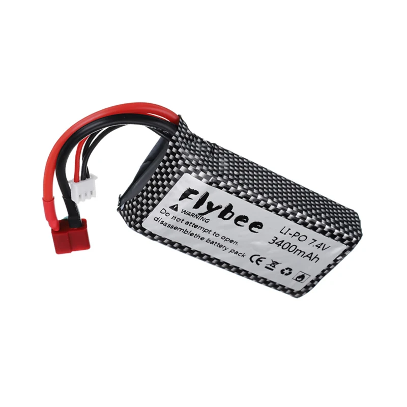2 шт./компл. 7 4 v 3400mah литий-полимерный Батарея для Wltoys 12428 12423 RC четырёхколёсный