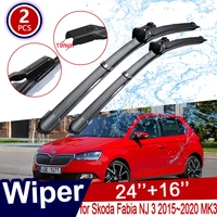car wiper blades for skoda fabia nj 3 20152021 mk3 accessories 2016 2017 2018 2019 2020 front window windscreen windshield good