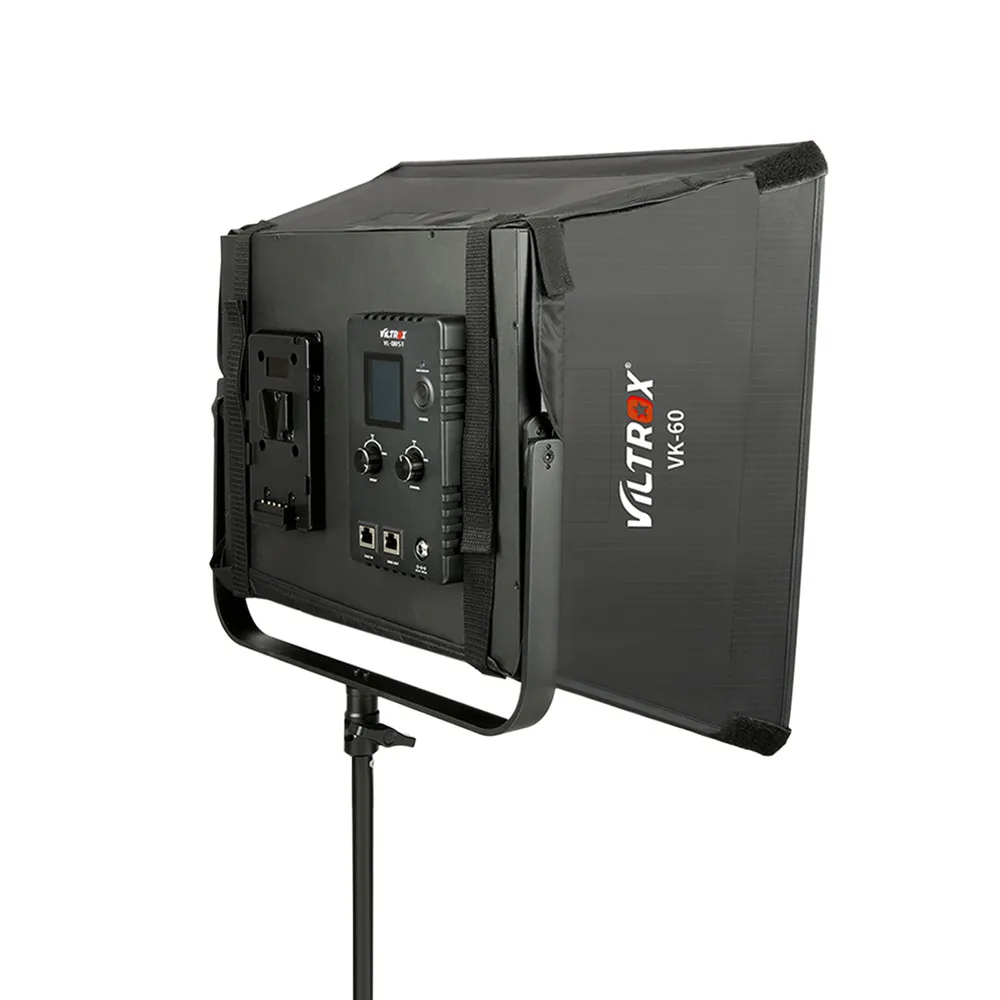 Viltrox VK-60 светодиодный вспышки для студийной фотосемки сложить открытый
