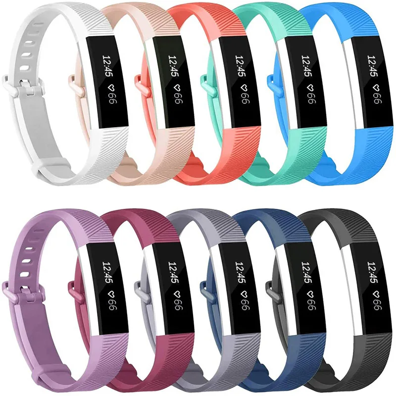 Silicone Watch Band For Fitbit Alta HR Watch Strap Band Correa Adjustable Fitness Tracker Replacement Bracelet 14 Colors images - 6