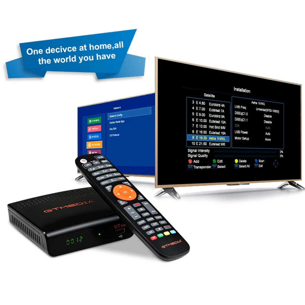 Full HD GTMEDIA V7 S2X DVB S2 Satellite Receiver 1080p upgrade by GT MEDIA V7S Support USB Wifi DVB-S2 Set Top Box | Электроника