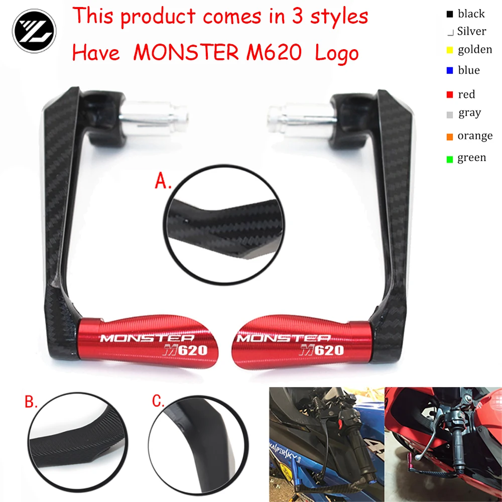 

Motocycle Handlebar Handle grips Bar Ends Brake Clutch Levers Guard Protector For Ducati MONSTER M620 MONSTER 620 2002