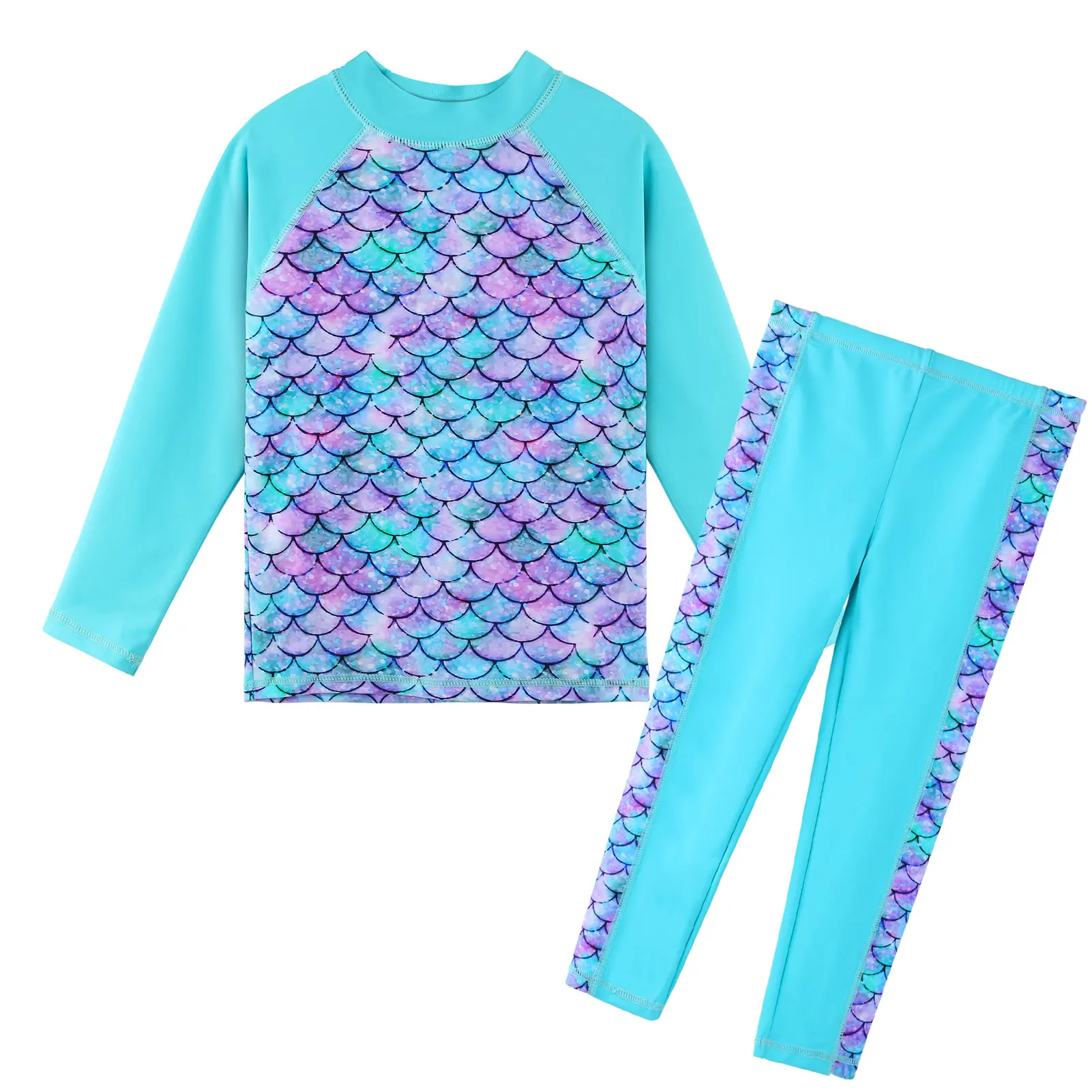 

BAOHULU/Для девочек От 3 до 12 лет из 2 предметов, комплект для купания, купальник с длинным рукавом Детское платье с цветочным принтом, летний пля...