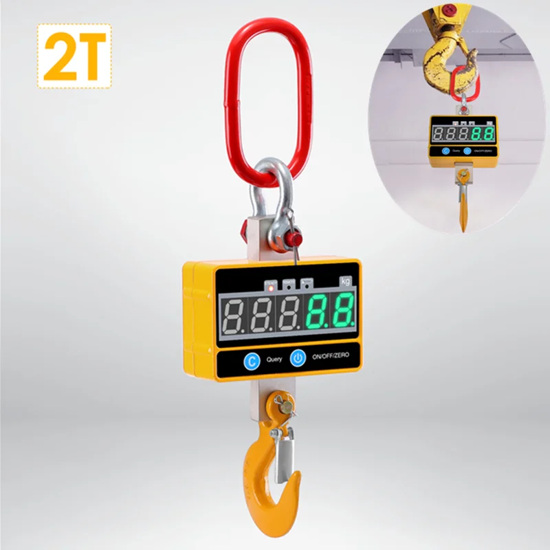 

Яркие цифровые весы для крана 1000 кг/фунтов, промышленные сверхпрочные подвесные весы, перезаряжаемые с дистанционным управлением