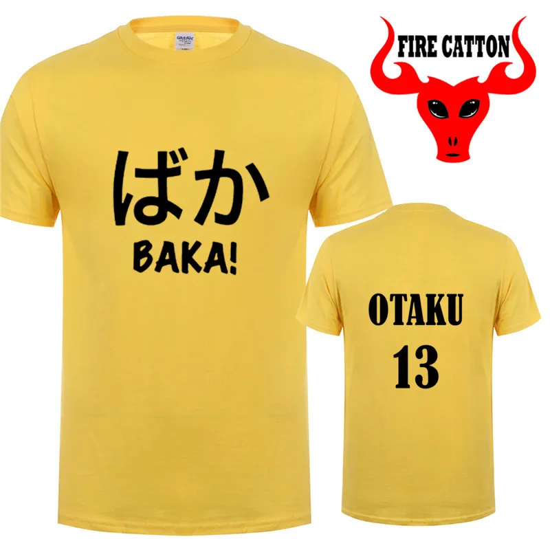 Nipon аниме Otaku Baka футболки для женщин и мужчин японский сленг футболка Забавный