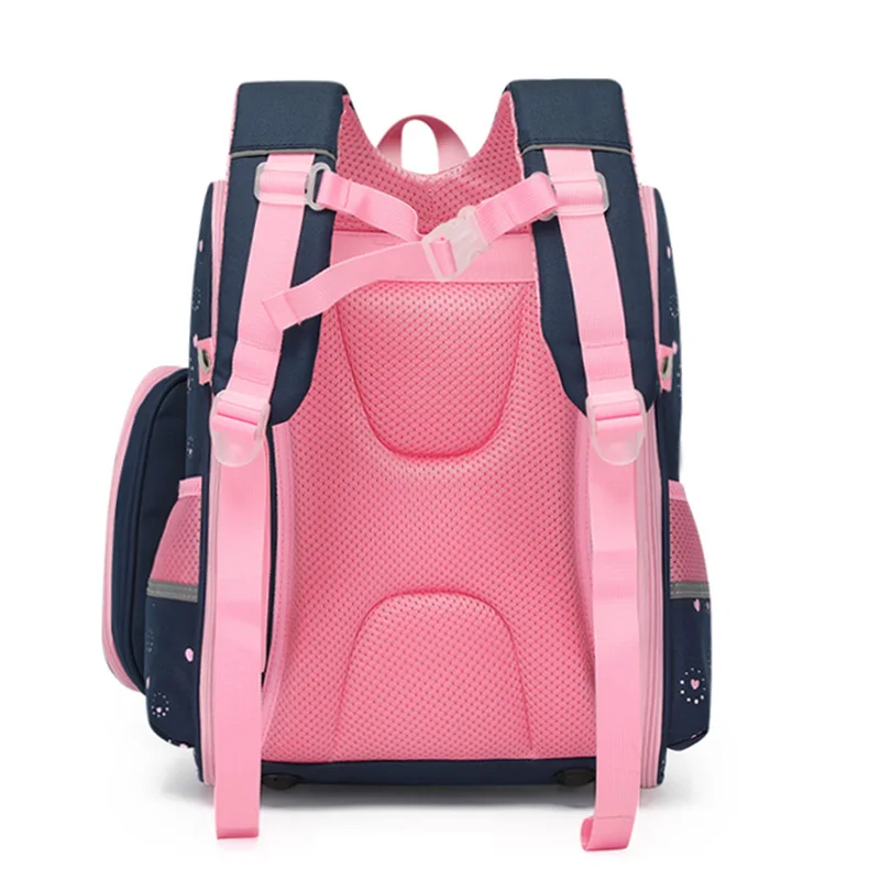 Drop Shipping Cat Girl Backpack 1-3 Grade School Bags Cartoon Pattern School Backpacks for Kid Girl Children Bag