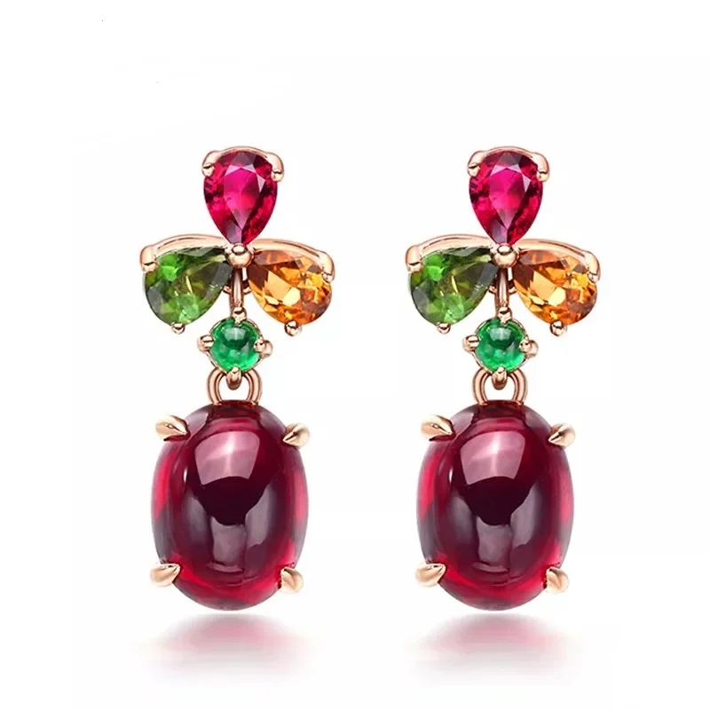

Vintage Earrings for Women 925 Silver Jewelry with Zircon Gemstone Drop Earrings Ornaments Wedding Promise Party Gift Wholesale