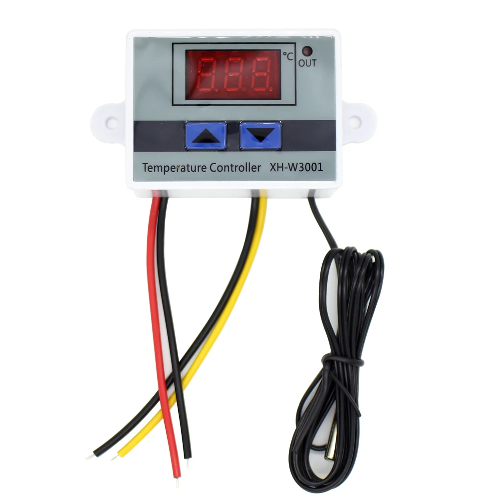 

Temperature controller adjustable cool heat Thermostat Control Switch with Probe 220V 10A