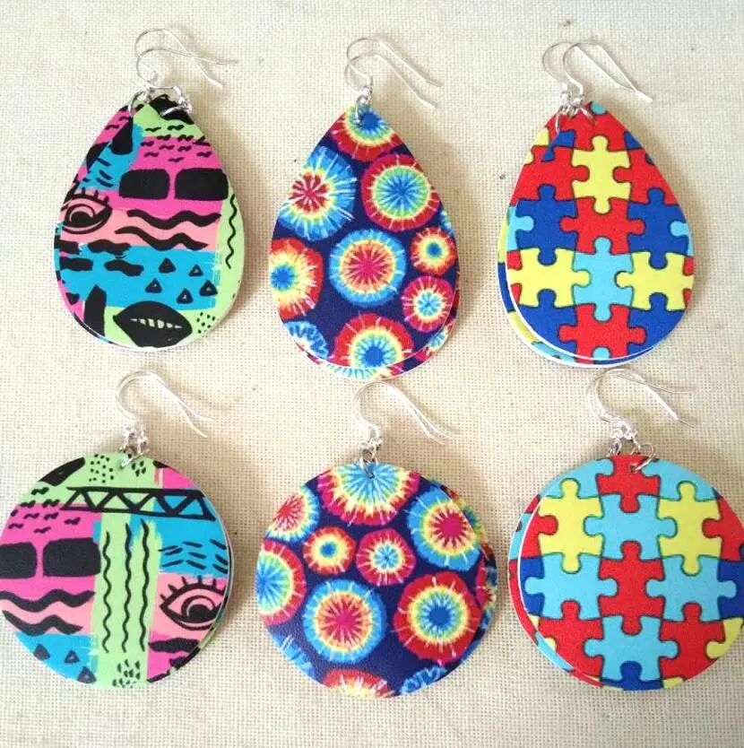 Серьги из искусственной кожи с кисточками и перьями | Украшения аксессуары